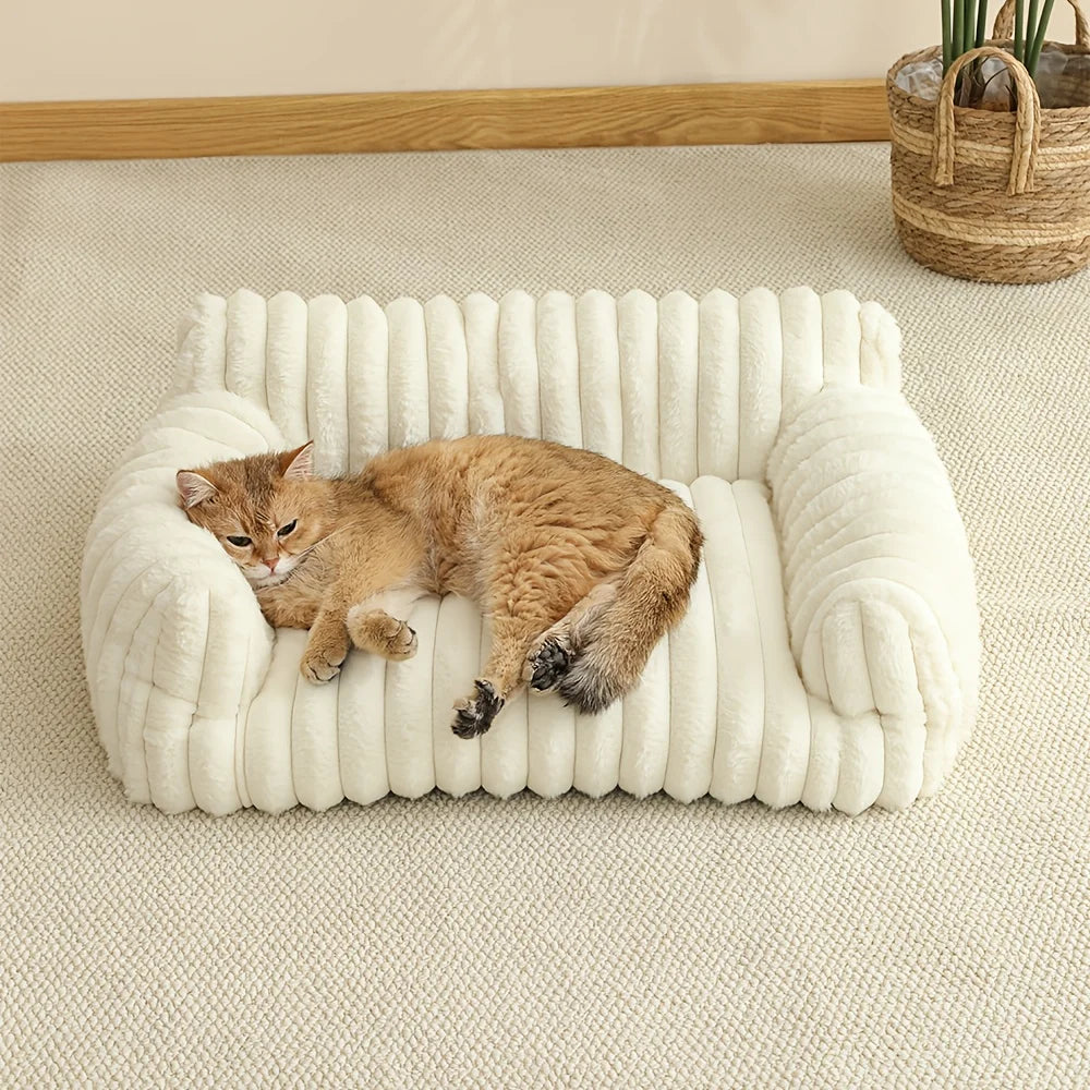 cama para perro/gato rayas suave
